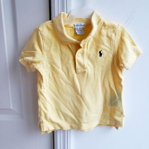 🧸 3/$20 Ralph Lauren Yellow Short-Sleeved Polo